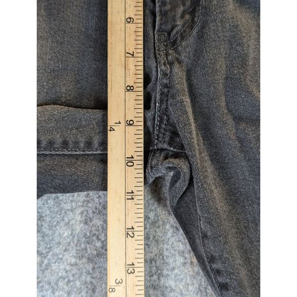 Levi's Jeans 12 Women's Mid-Rise Black Skinny Medium Wash Cotton 2 Buttons - Picture 8 of 15